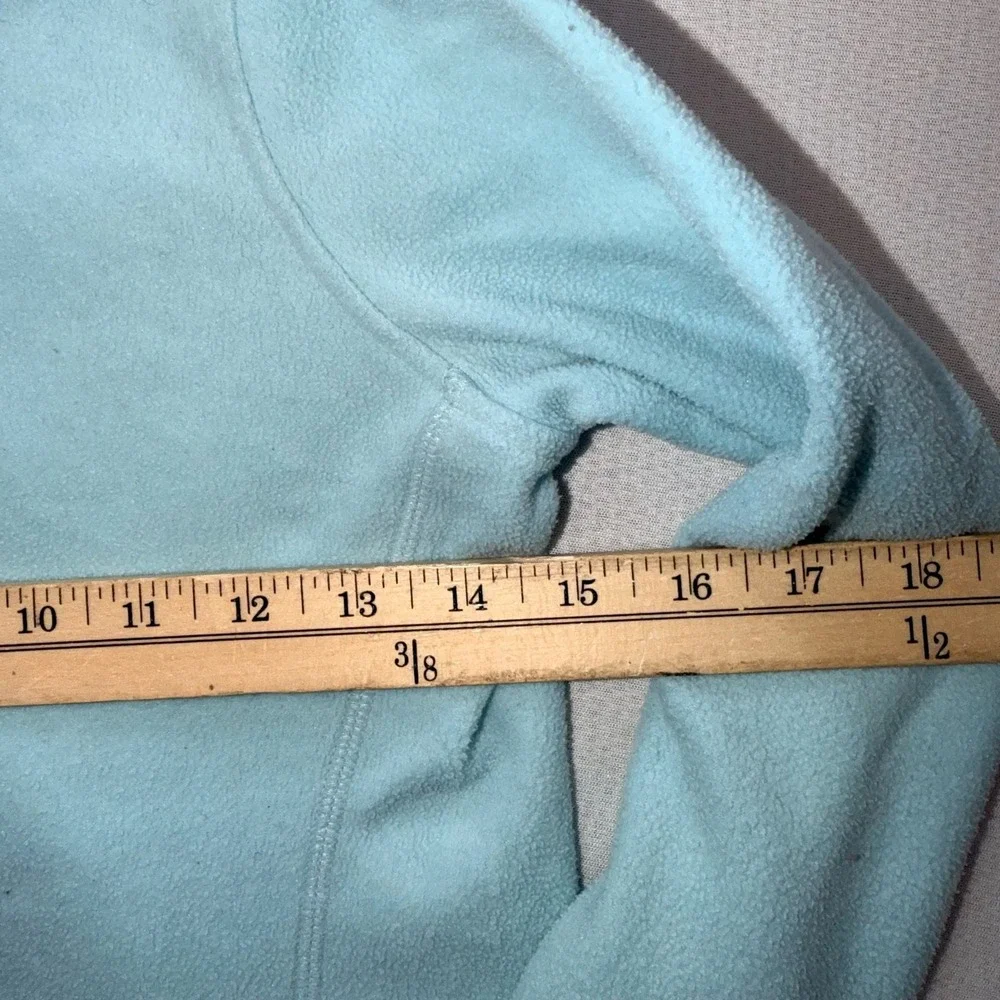 Old Navy Active Girls Light Blue Fleece 1/4 Zip Pullover Size Medium